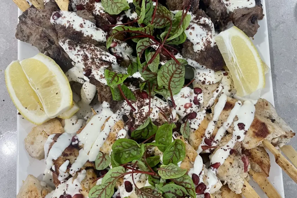 Chicken and Lamb Skewers